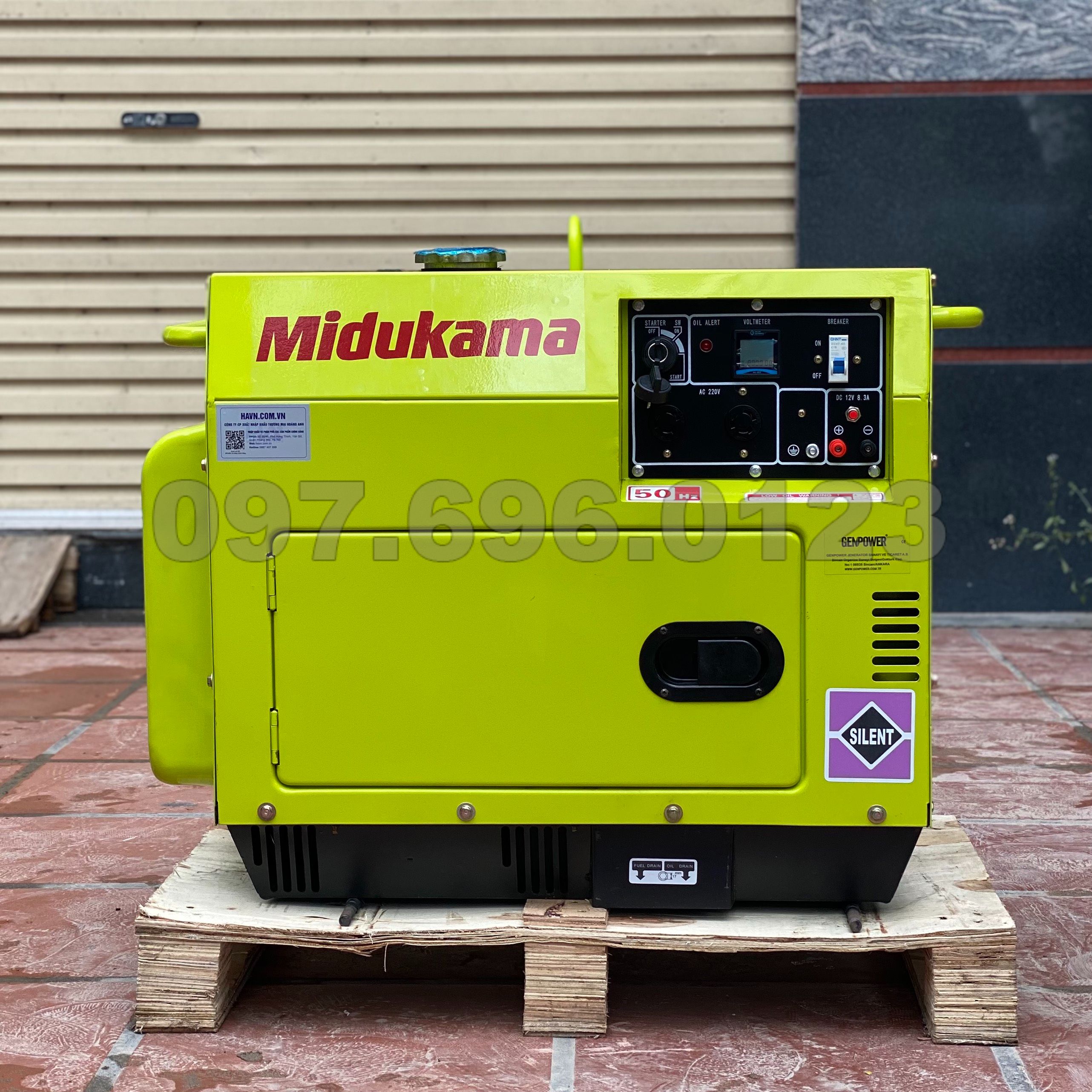 Máy Phát Điện Chạy Dầu 3Kw Midukama HL4000T Kèm ATS 6