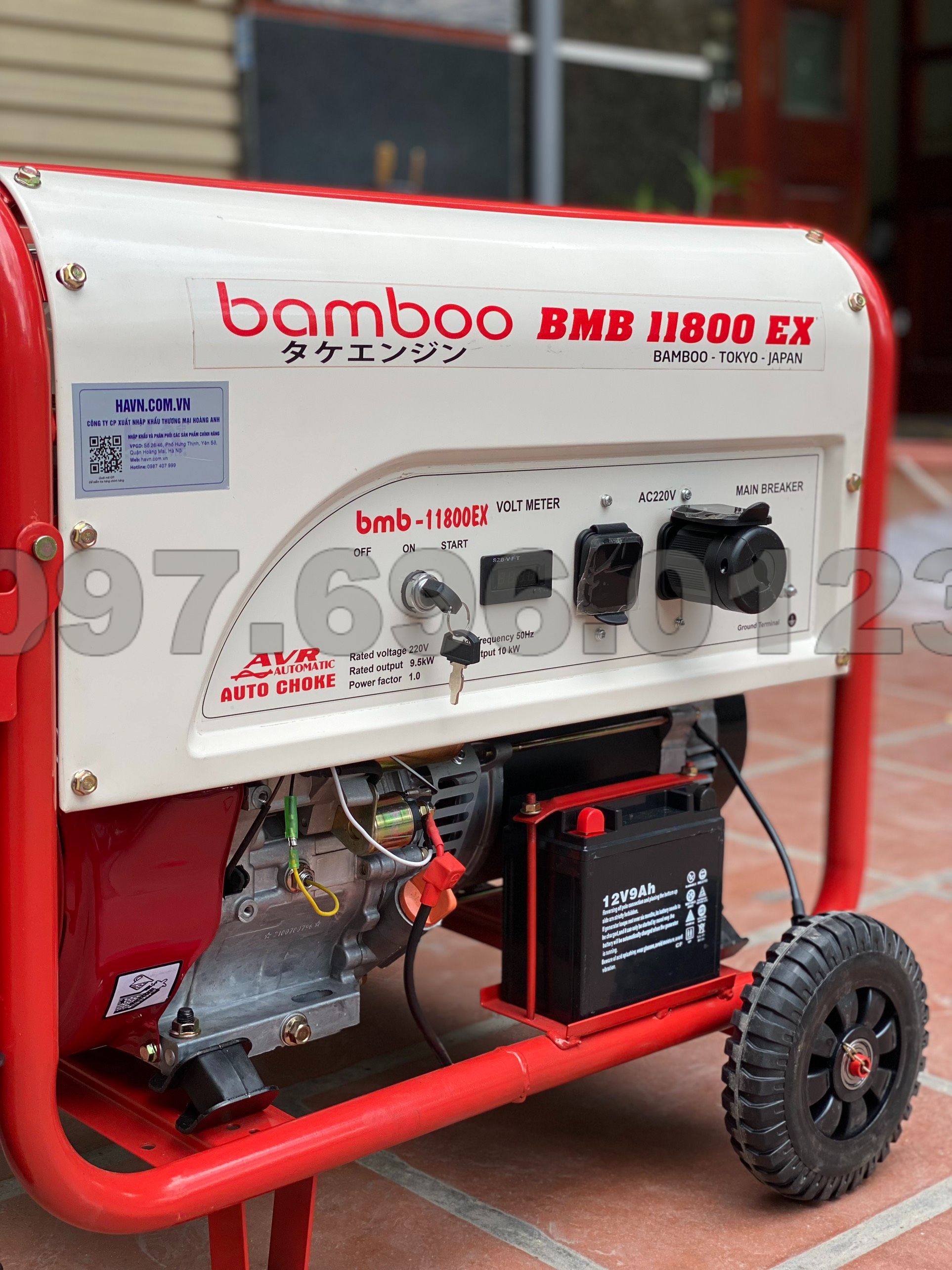 Máy Phát Điện Chạy Xăng Bamboo 10Kw BMB 11800EX