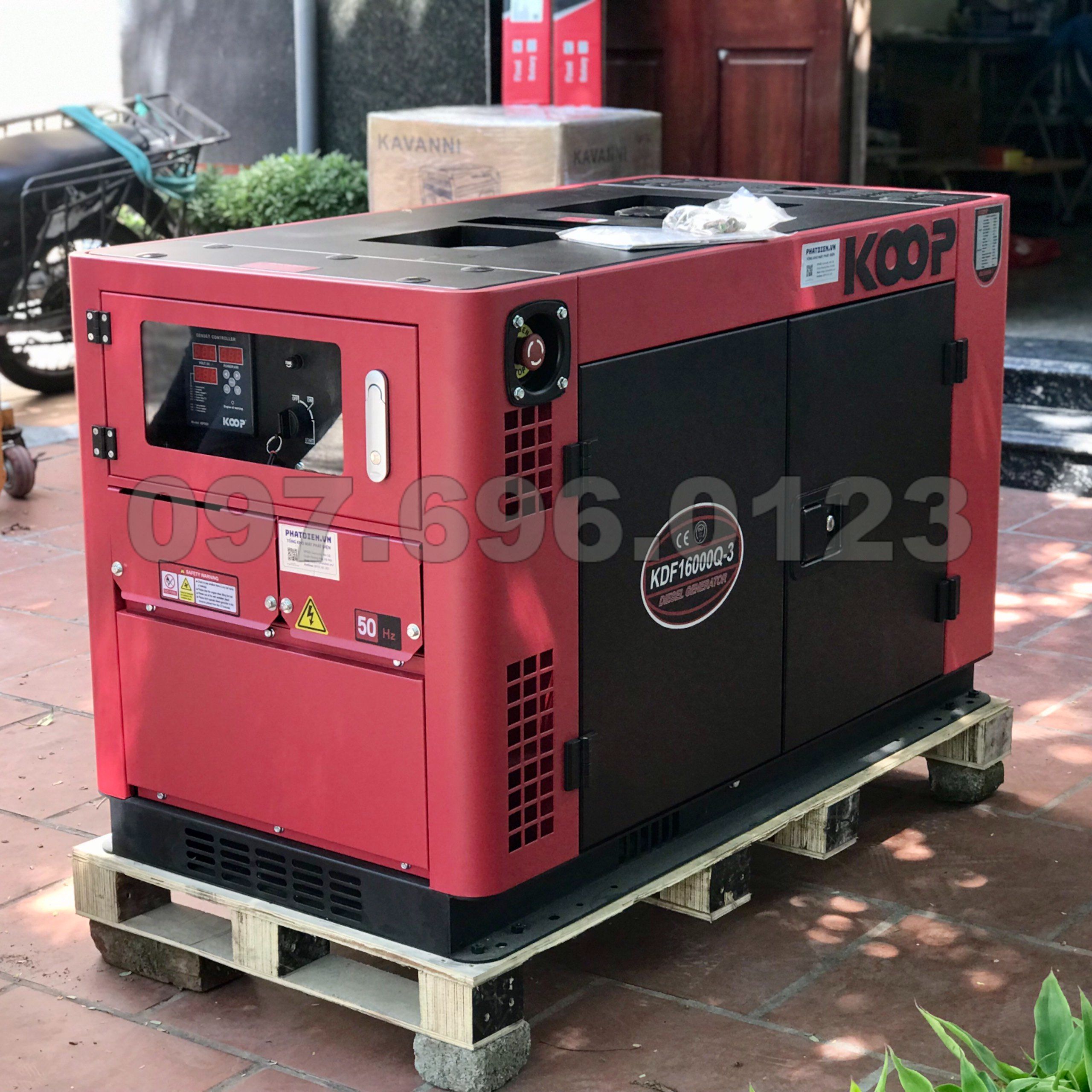 Máy Phát Điện Chạy Dầu 12Kw Koop KDF16000Q 3 Pha