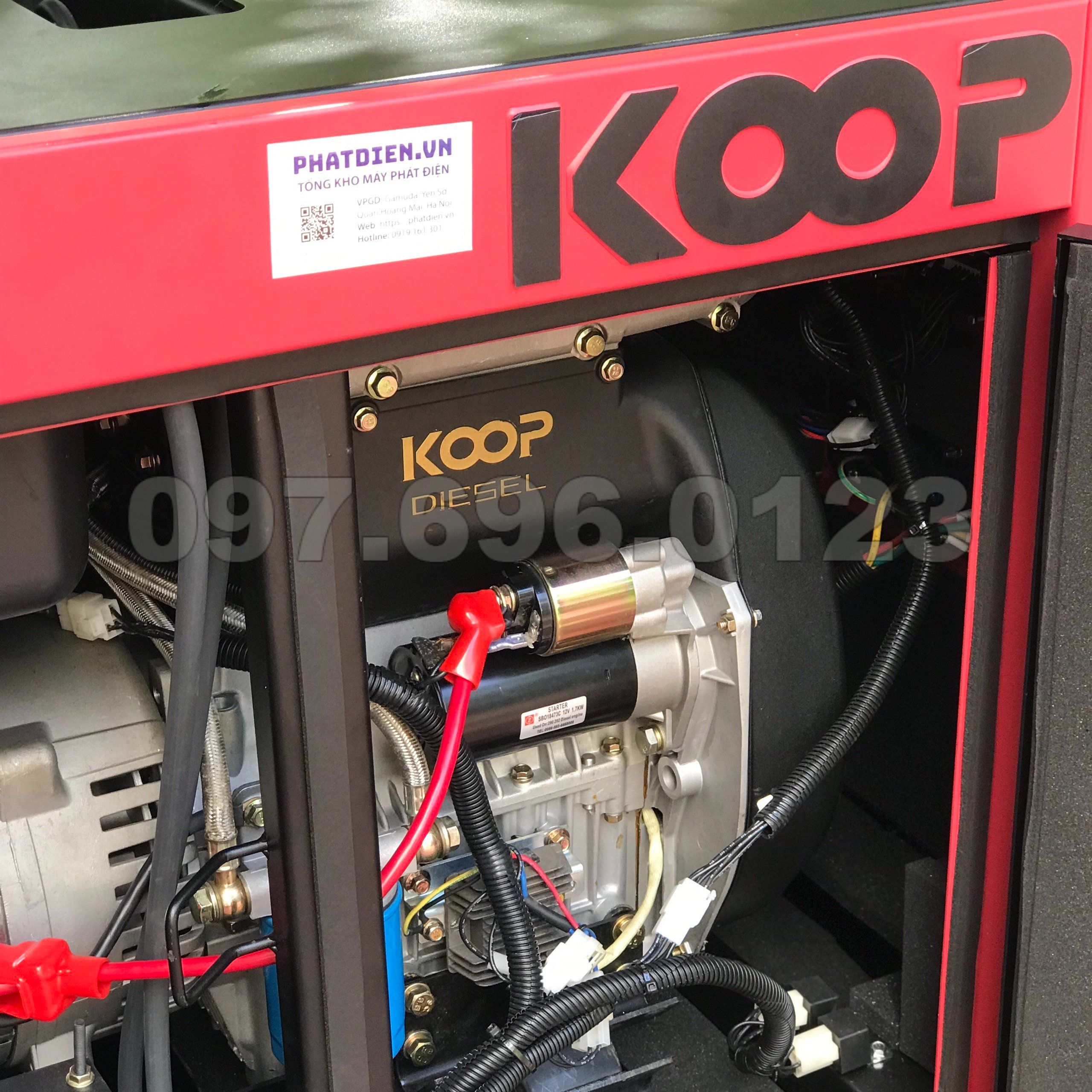 Máy Phát Điện Chạy Dầu 12Kw Koop KDF16000Q 3 Pha
