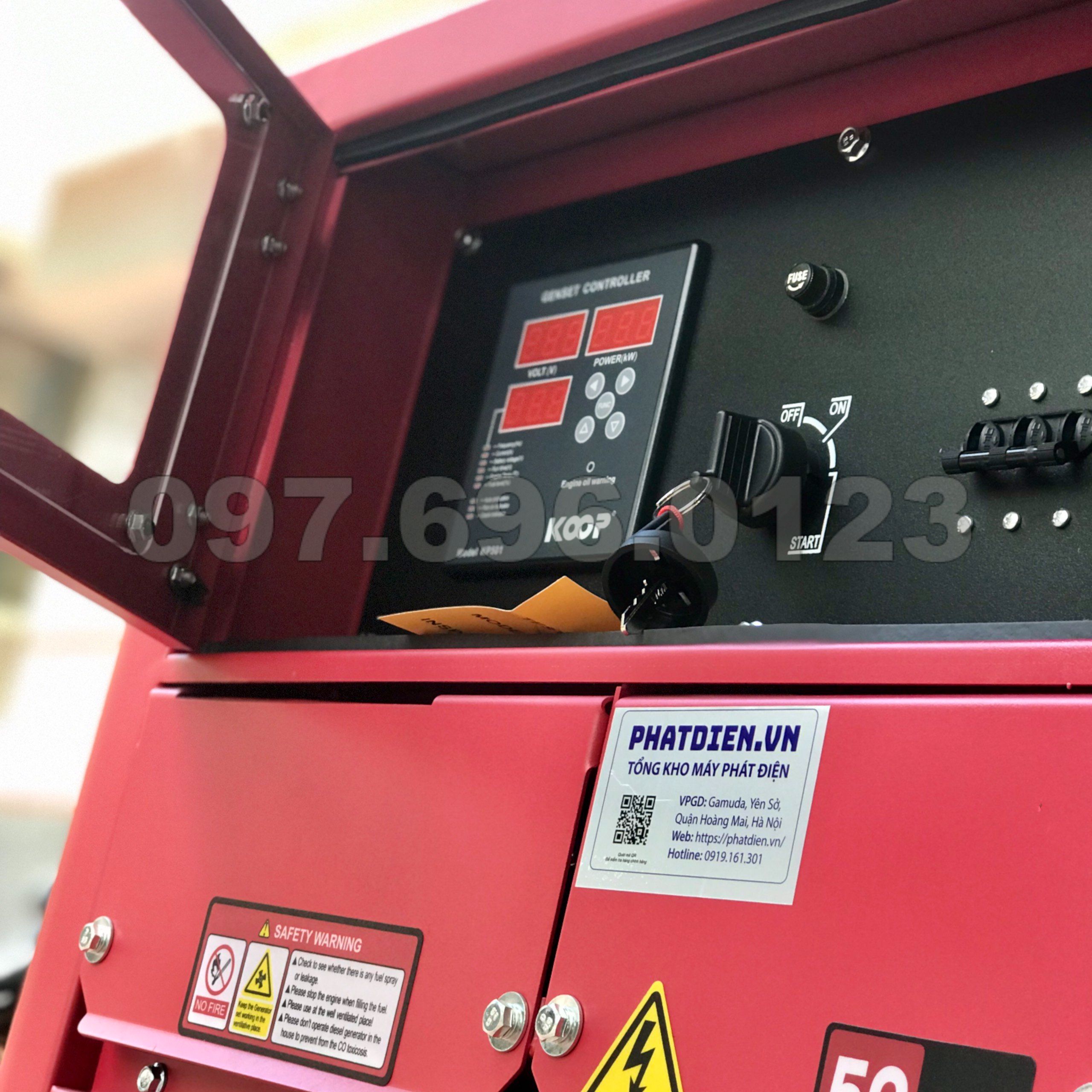 Máy Phát Điện Chạy Dầu 15kVA Koop KDF16000Q 3 Pha