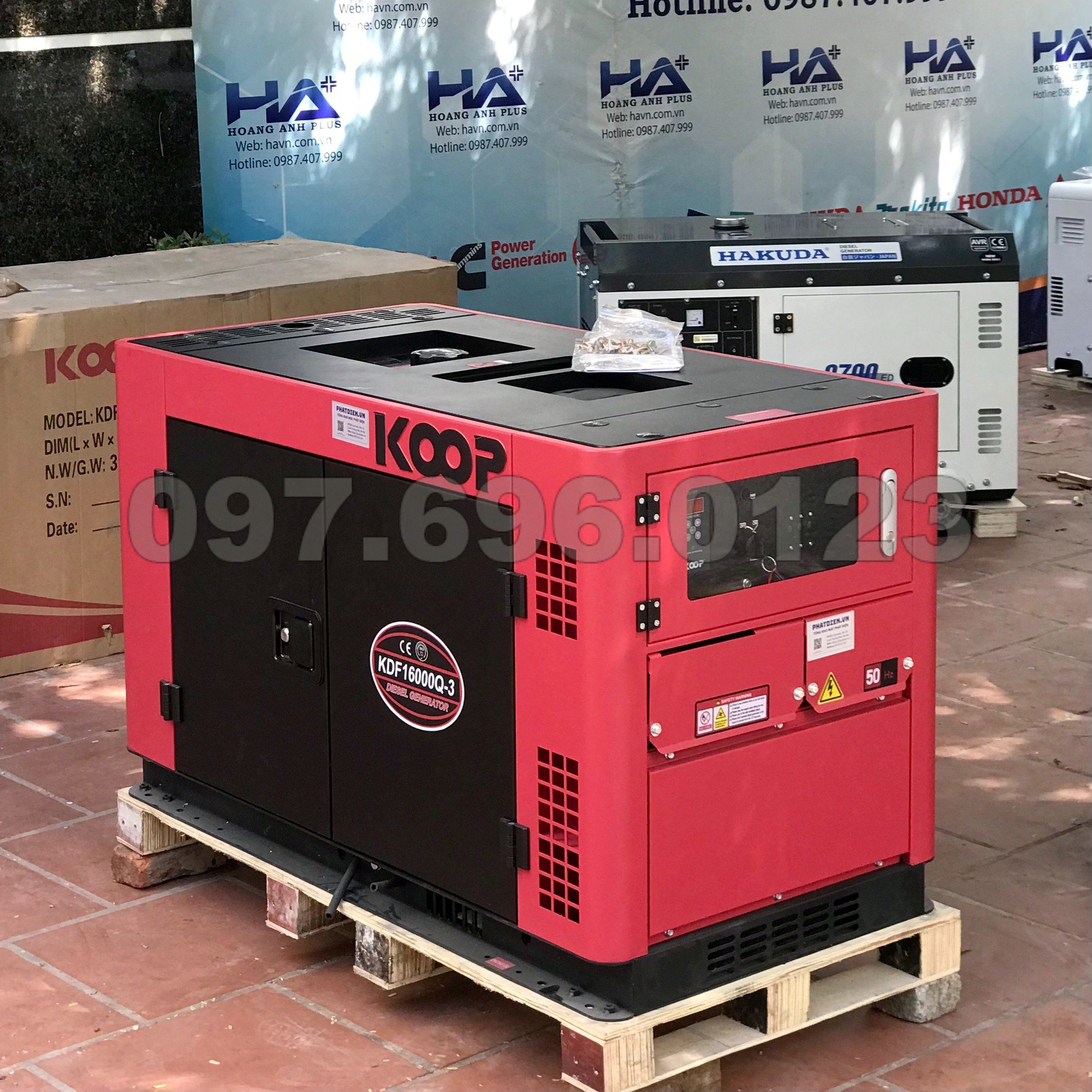 Máy Phát Điện Chạy Dầu 12Kw Koop KDF16000Q 3 Pha