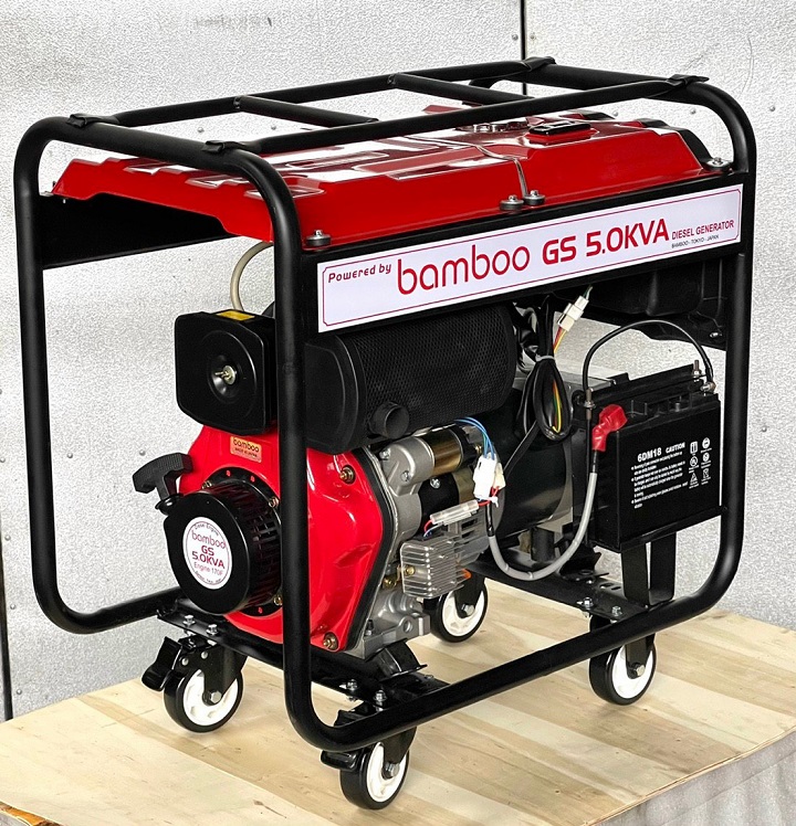 Máy Phát Điện Chạy Dầu Bamboo 3.5Kw BMB GS5KVA 4