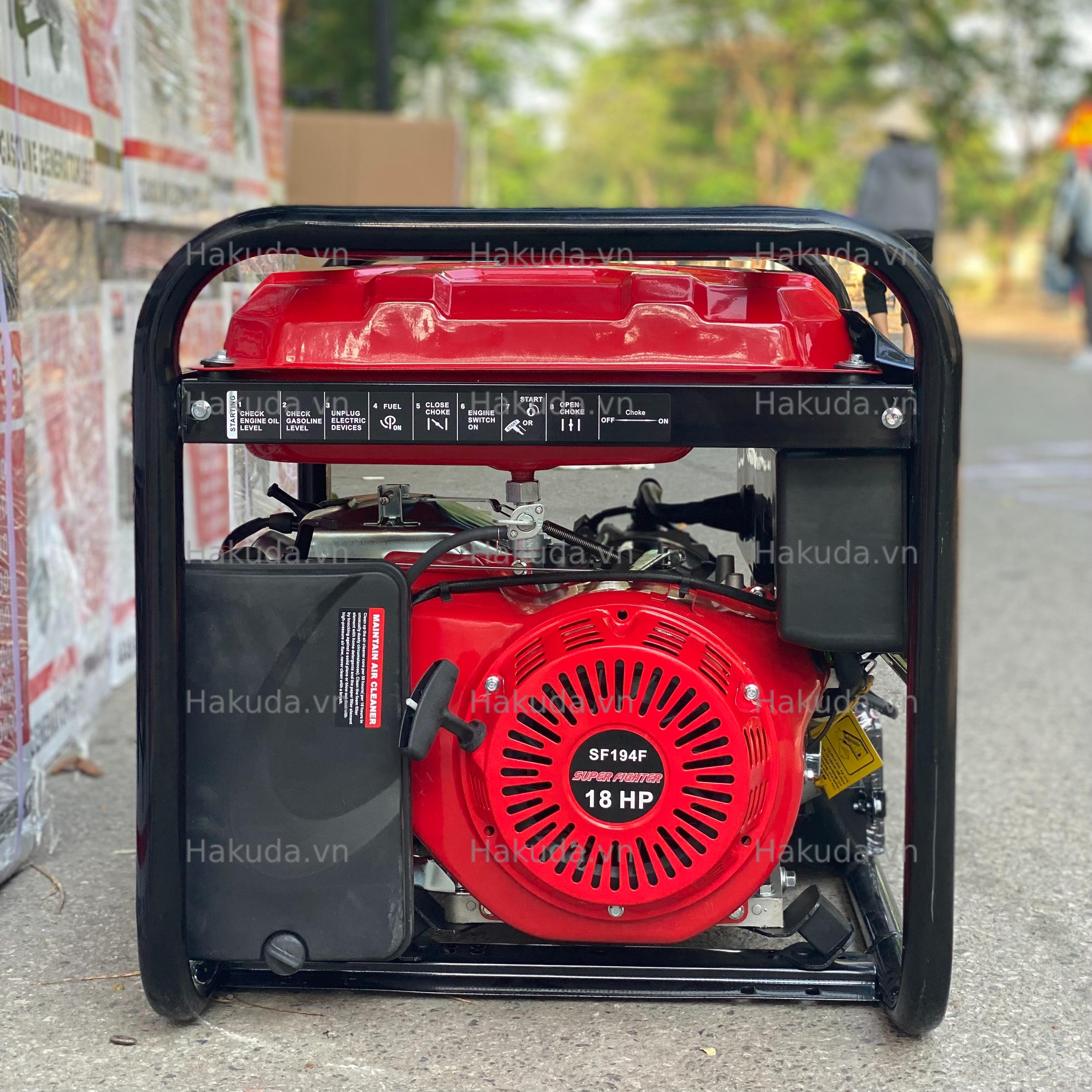 Máy Phát Điện chạy xăng 9kw Super Fighter được sản xuất