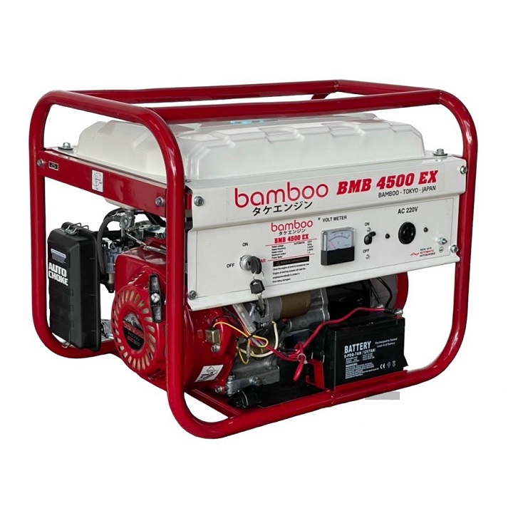 Máy Phát Điện Chạy Xăng 3.5kw Bamboo BMB 4500EX Đề