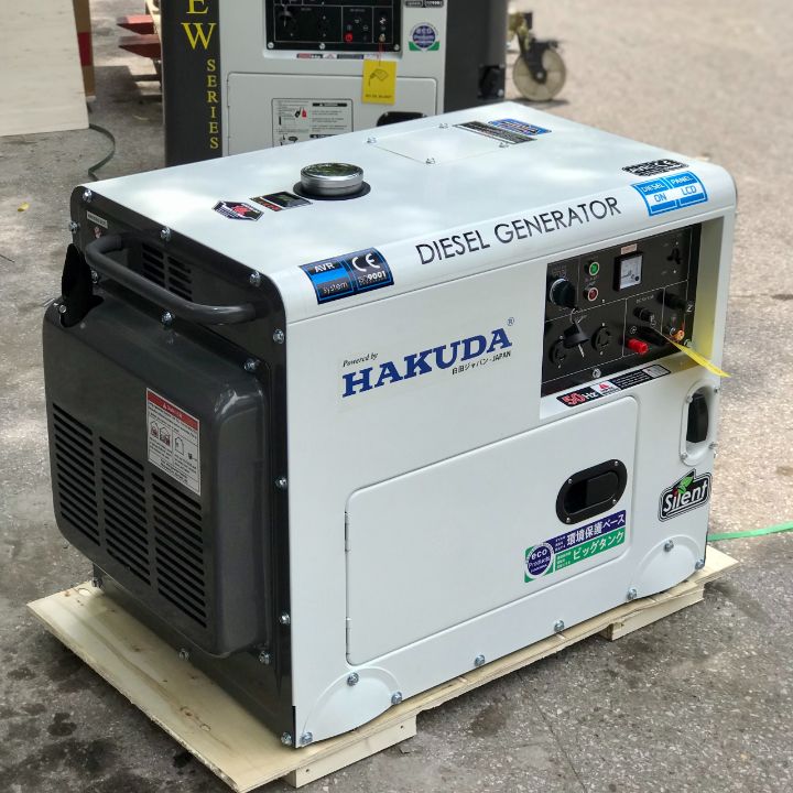 Máy Phát Điện Chạy Dầu 6Kw Hakuda HKD 7600T