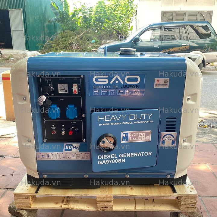 Máy Phát Điện Chạy Dầu 7Kw GAO GA9700SN Siêu Cách Âm