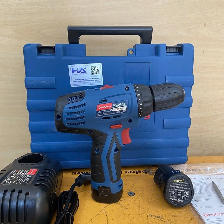 Máy Khoan Pin Dongcheng DCJZ10-10 2 Pin 1 Sạc