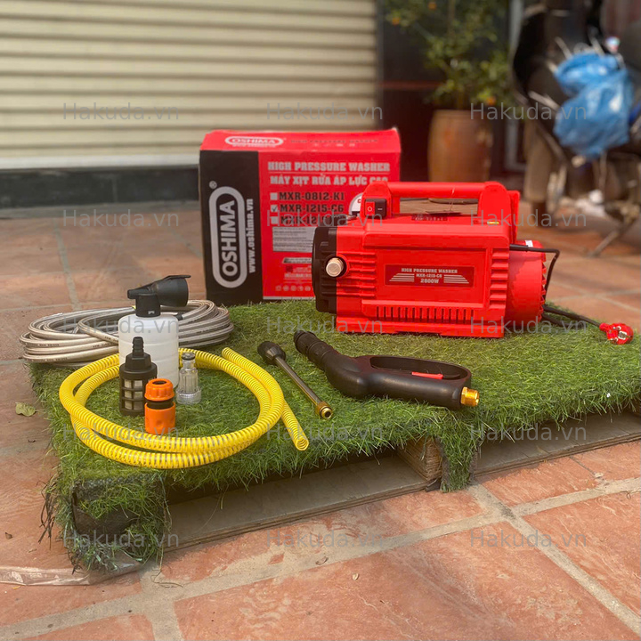 Máy Rửa Xe 2800W Oshima MRX 1215-C6 Có Chỉnh Áp