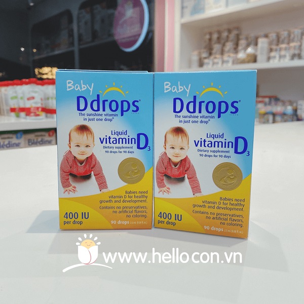 Cách sử dụng D3 drop Mỹ cho trẻ sơ sinh