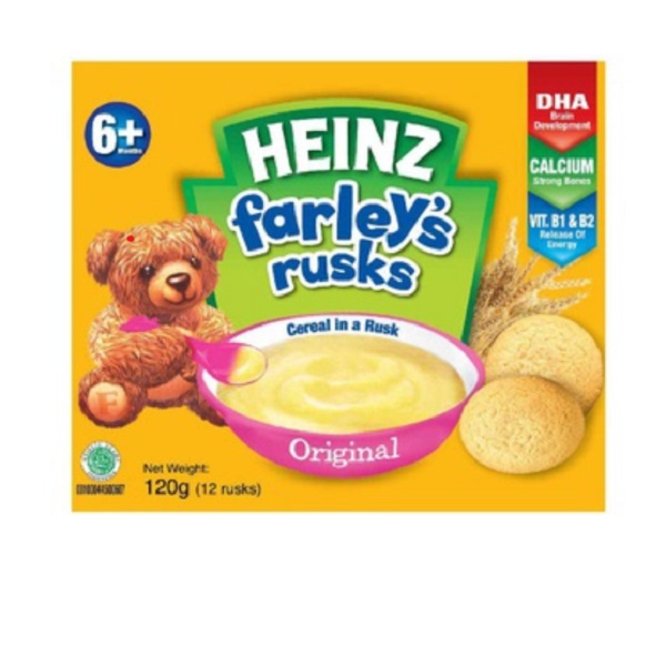 Bánh quy Heinz ăn dặm Farley's rusks cho bé 6 tháng