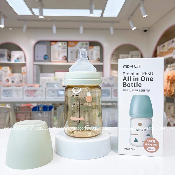 Bình Moyuum Hình Mây PPSU nội địa Hàn Quốc (170ml và 270ml)