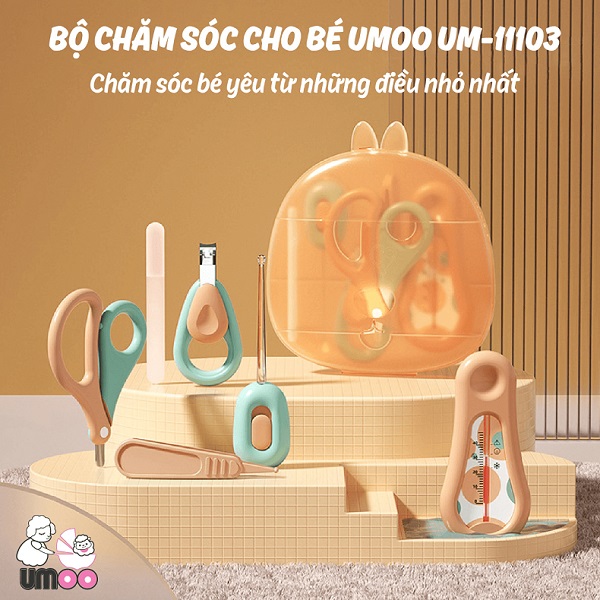 Bộ cắt móng tay cho bé Umoo UM11103 (6 món)