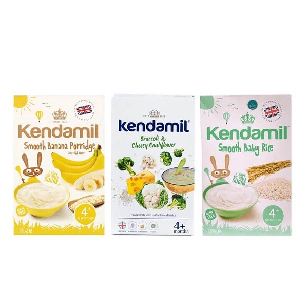 Bột ăn dặm Kendamil cho trẻ 4 tháng và 6 tháng