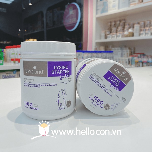 Bột Lysine Bio Island tăng chiều cao 150g