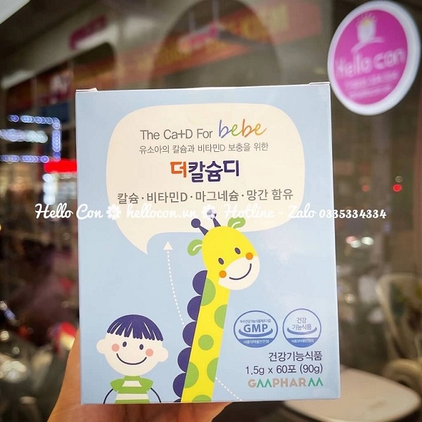 Hướng dẫn sử dụng canxi Hàn Quốc cho bé The CA+D for Bebe