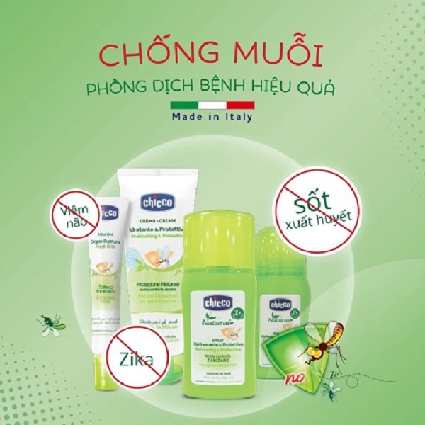 Kem chống muỗi Chicco extra 100ml cho mẹ bầu và trẻ từ 2 tháng tuổi