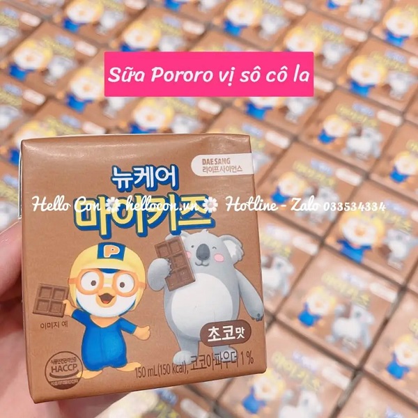 Sữa nước Pororo Daesang Hàn Quốc cho bé 1 tuổi trở lên, 150ml