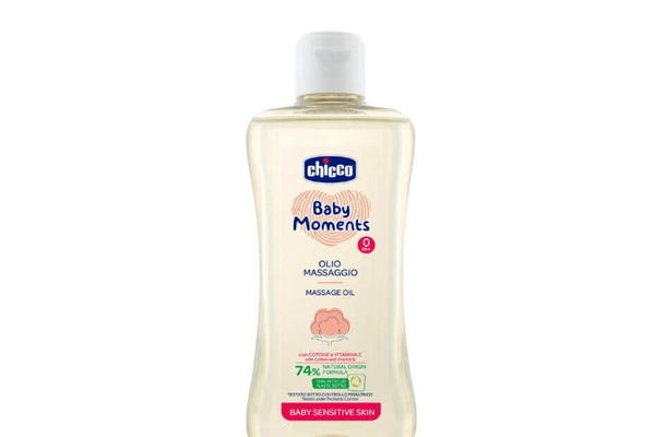 Dầu massage Chicco chiết xuất cám gạo cho bé từ 0 tháng, 200ml