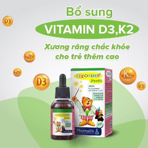 Fitobimbi D3 K2 cho trẻ sơ sinh