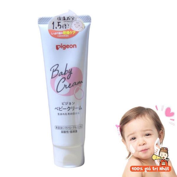 Kem nẻ Pigeon Baby Cream của Nhật cho trẻ từ 0 tháng
