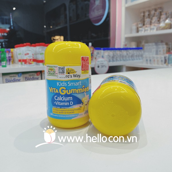Kẹo Canxi Nature's Way Kids bổ sung Canxi D3 cho bé từ 2 tuổi