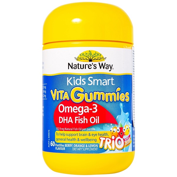 Vita Gummies Omega 3 - Kẹo dẻo Nature's Way DHA cho bé từ 2 tuổi