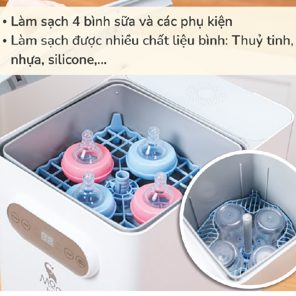 Hướng dẫn cách dùng máy rửa bình sữa Moaz BeBe MB035