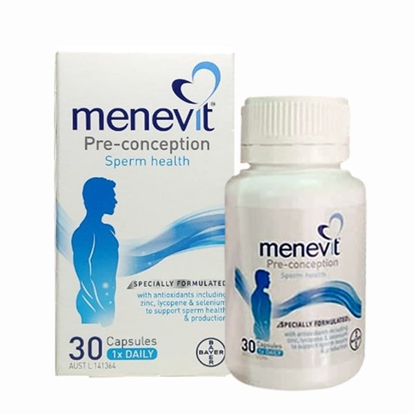 Menevit 30 viên - Cải thiện chất lượng tinh trùng cho nam giới