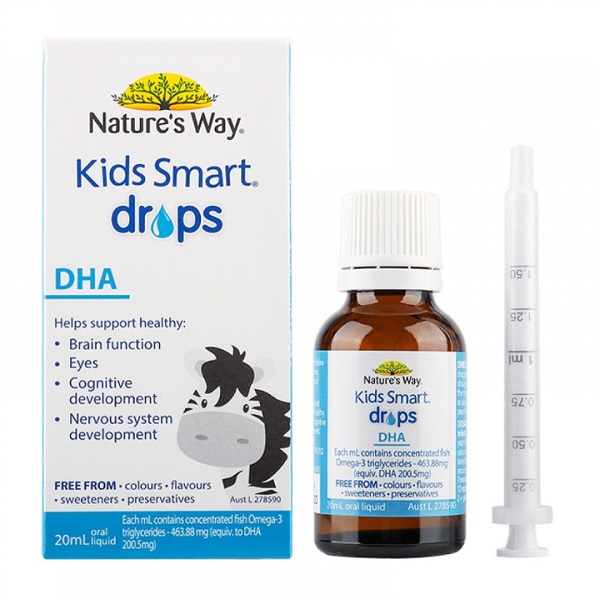 DHA Nature's Way Kids Smart Drop cho trẻ từ 4 tuần tuổi