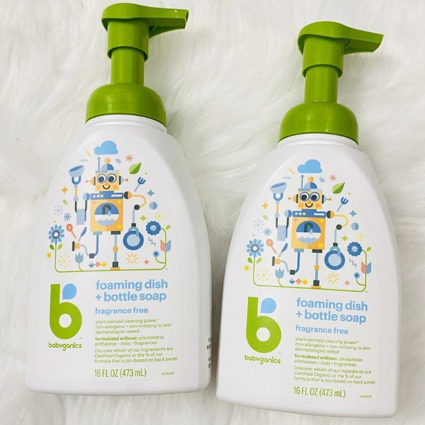 Nước rửa bình sữa Babyganics