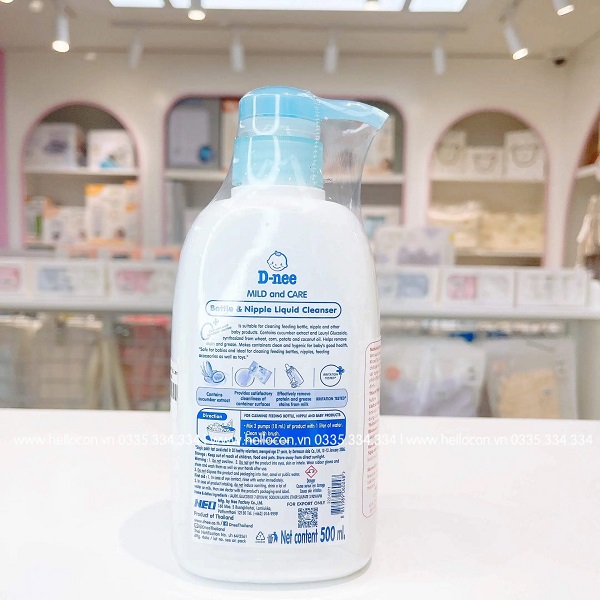Mách các mẹ cách sử dụng nước rửa bình Dnee hiệu quả
