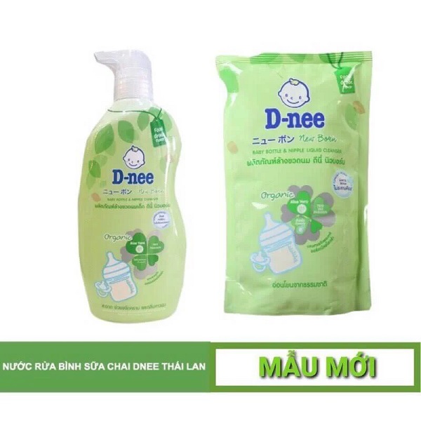 Nước rửa bình sữa Dnee Organic Thái Lan (Dạng Túi, dạng Chai)