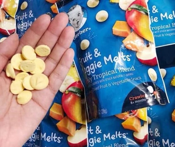 Sữa chua khô Gerber 28g đủ vị cho bé từ 8 tháng tuổi