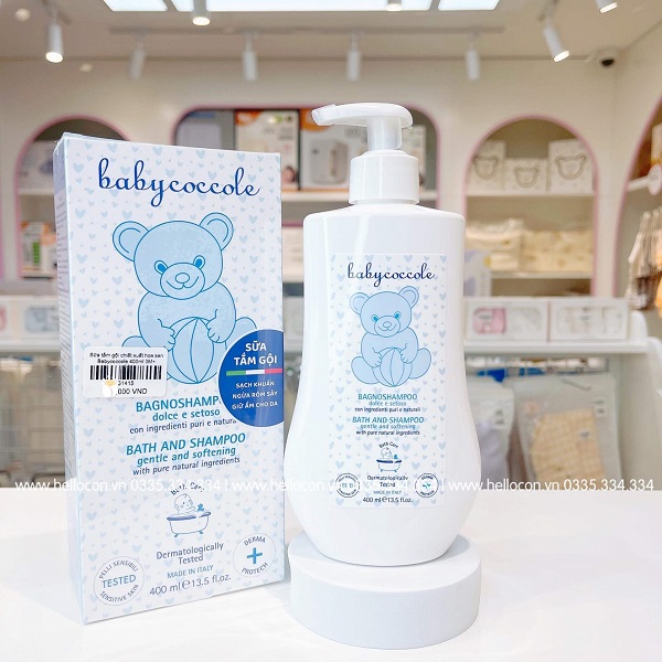 Sữa tắm Babycoccole chiết xuất hoa sen cho trẻ từ sơ sinh