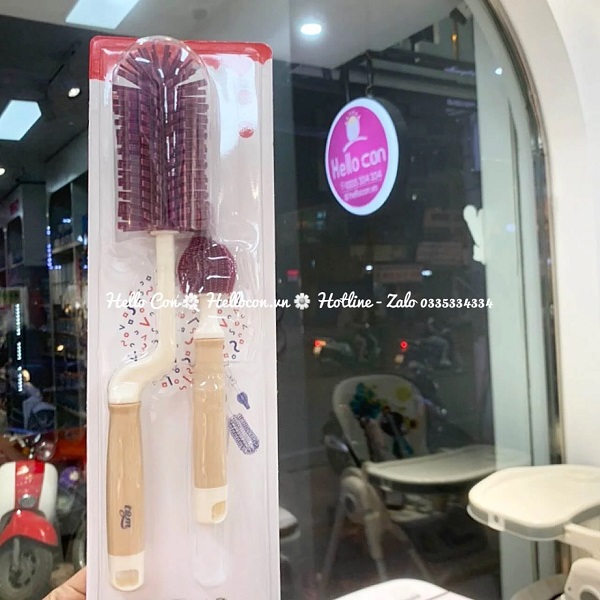 Cọ rửa bình sữa Silicon TGM Hàn Quốc (Tím, Xanh lá, Xanh dương)