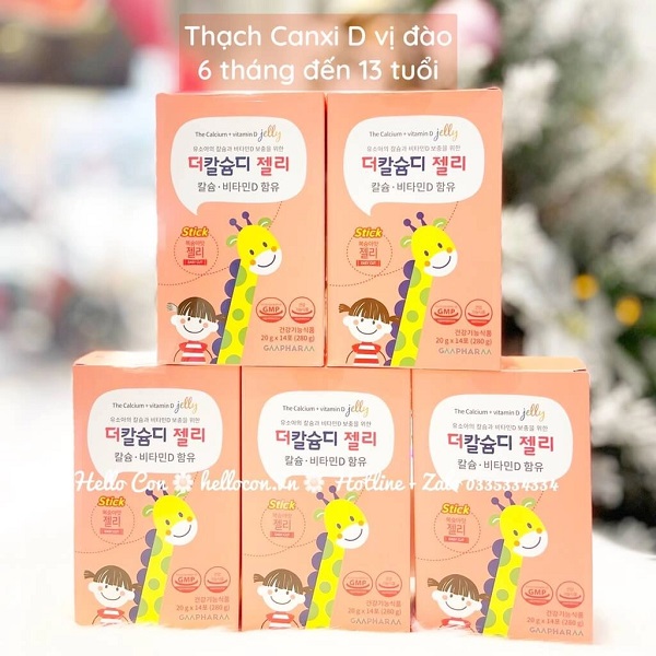 Thạch Canxi, D GMPHARM Hàn Quốc dạng thạch (6M - 13Y)