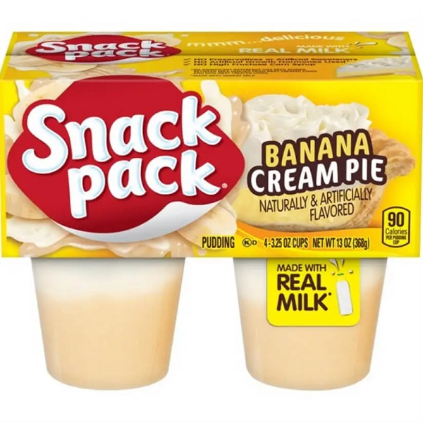 Pudding Snack Pack Mỹ cho trẻ ăn dặm 1 tuổi lốc 4 hộp