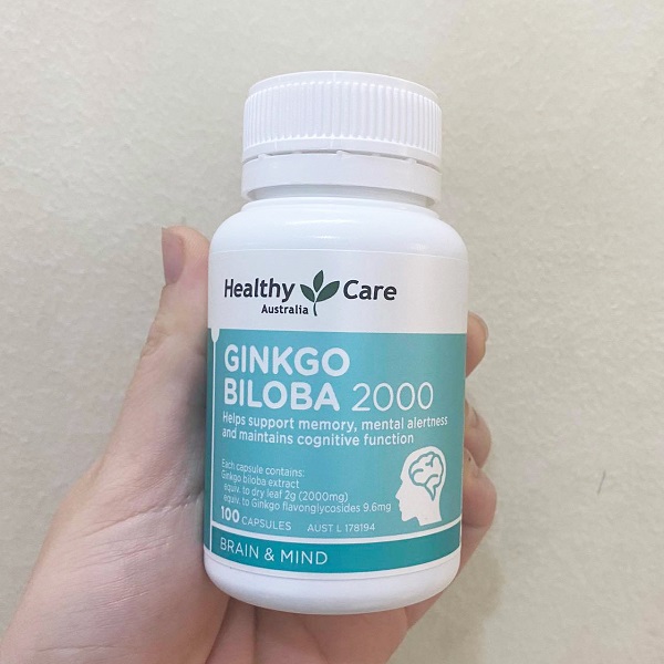 Ginkgo Biloba 2000 - Viên bổ não Úc Healthy Care