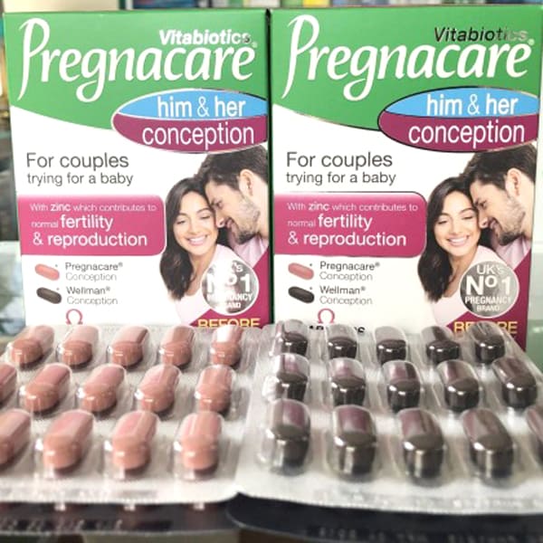 Công dụng của viên uống tăng khả năng thụ thai Pregnacare Him and Her