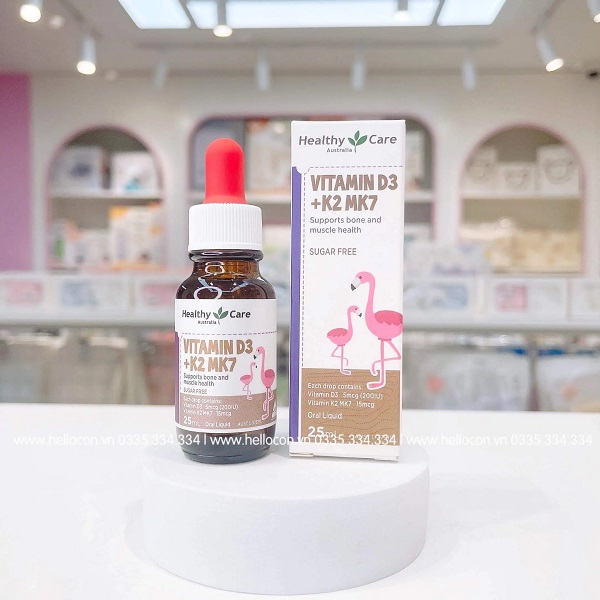 Vitamin D3 K2 MK7 Healthy Care có tốt không?