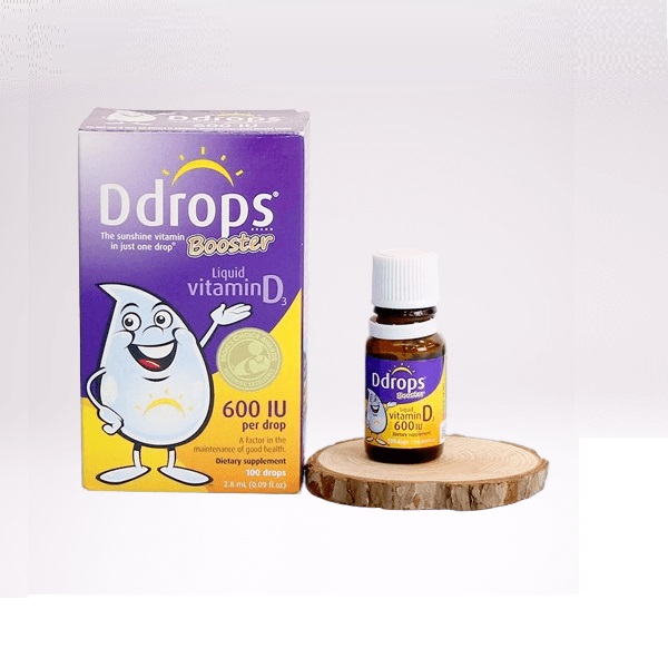 Vitamin D3 Ddrops Booster 600iu Của Mỹ cho trẻ từ 1Y+