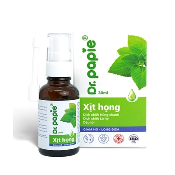 Ưu điểm nổi bật của xịt họng Dr. Papie