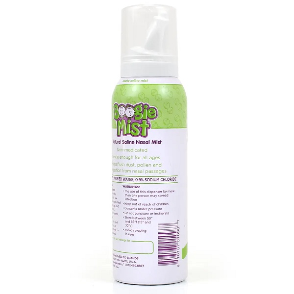 Xịt mũi Boogie Mist Mỹ giảm ngạt mũi cho trẻ sơ sinh