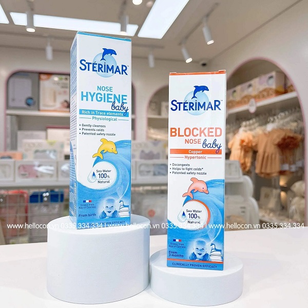 Xịt mũi cho bé cá heo Sterimar