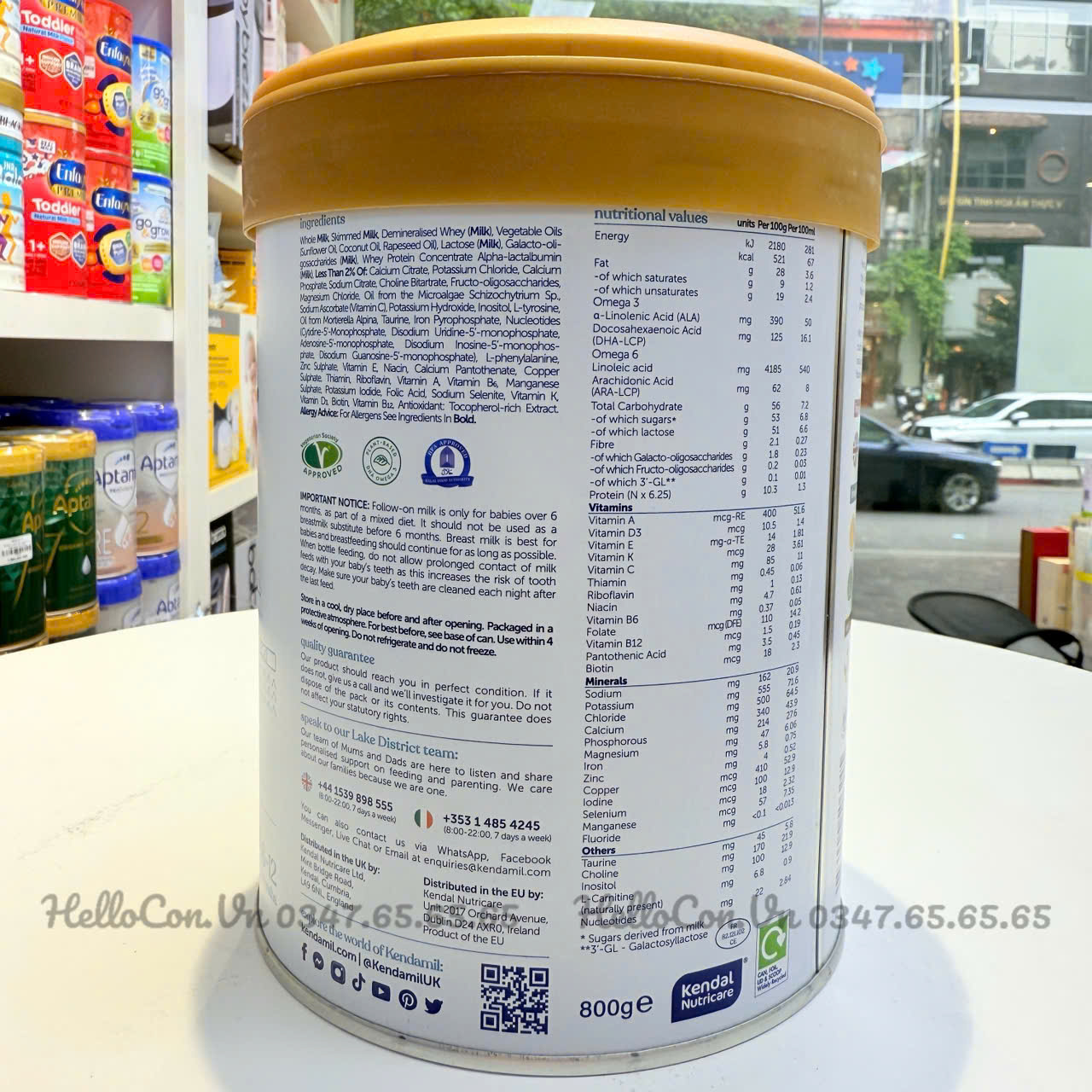 Giá trị dinh dưỡng của sữa Kendamil Classis 2