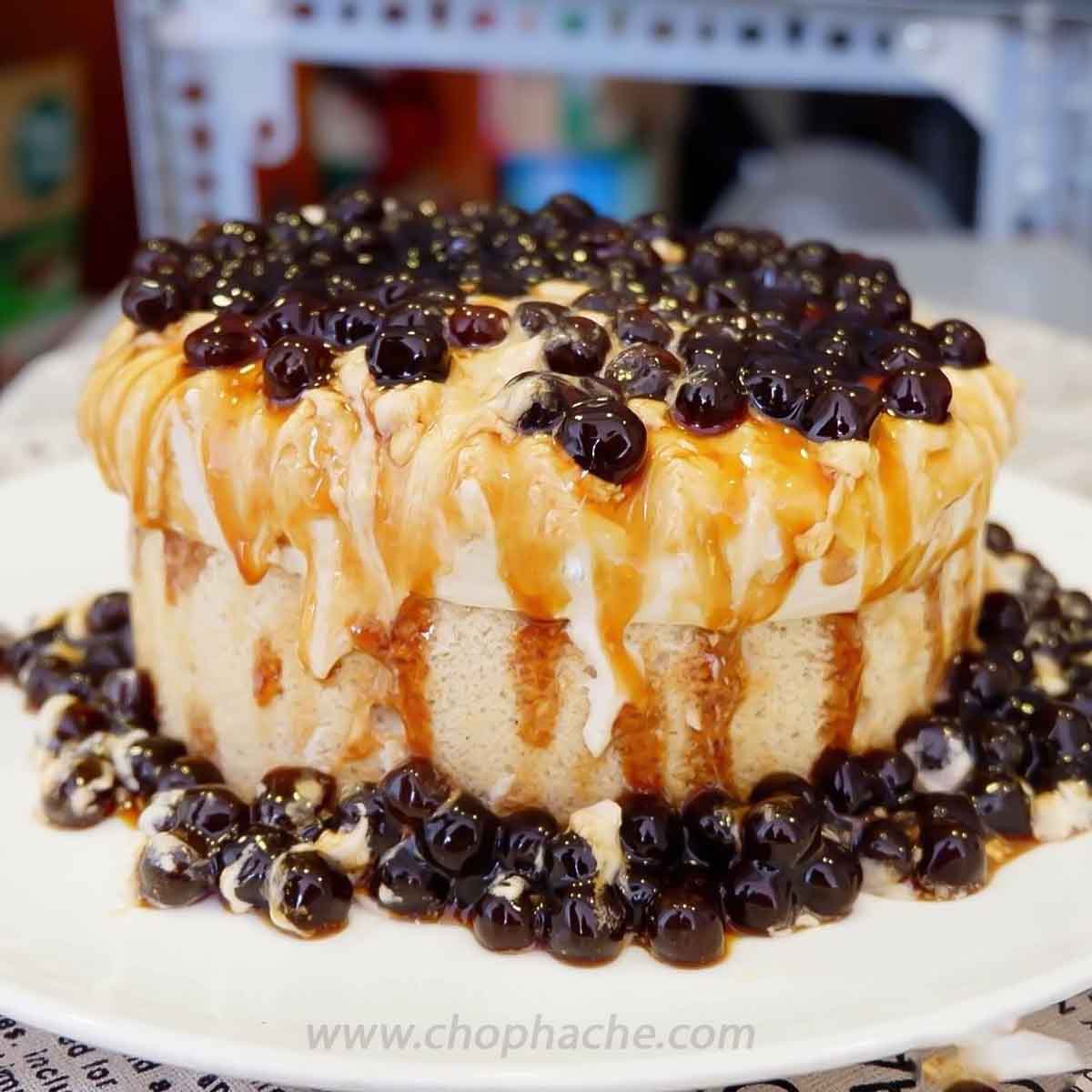 Bánh trà sữa trân châu đường đen