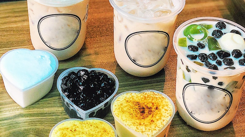 Trà sữa oolong kem trứng nướng