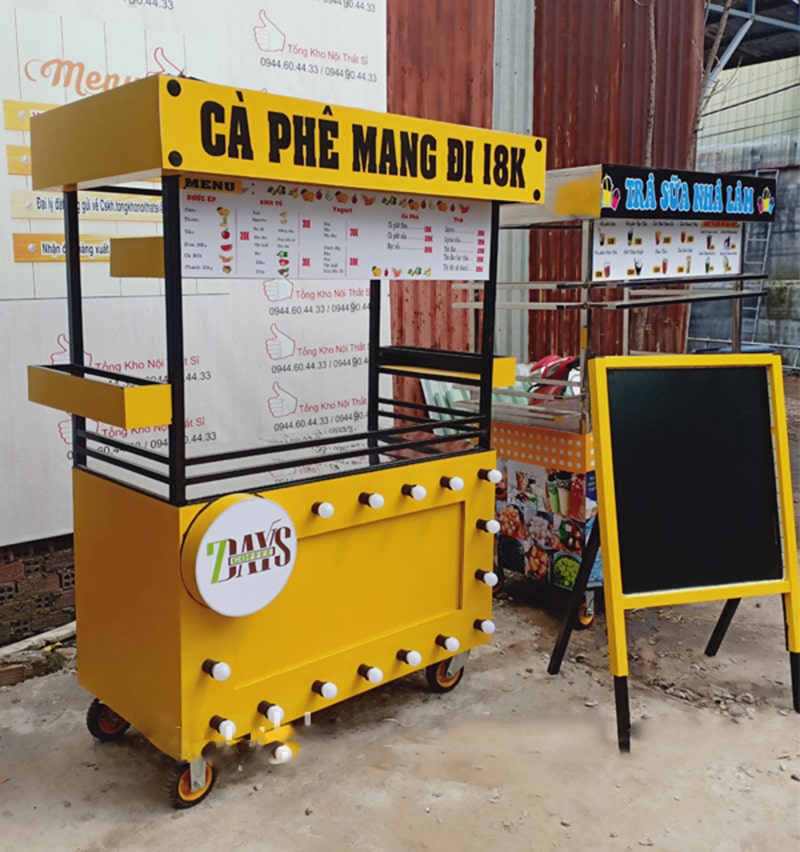 mẫu xe trà sữa đẹp