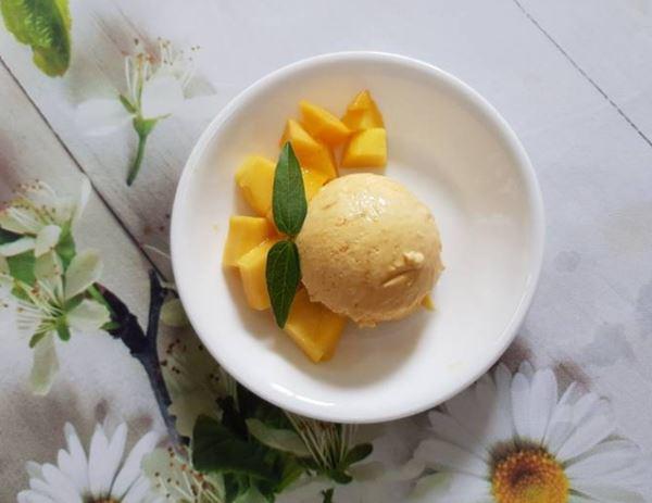 Cách làm kem tươi hương xoài đơn giản